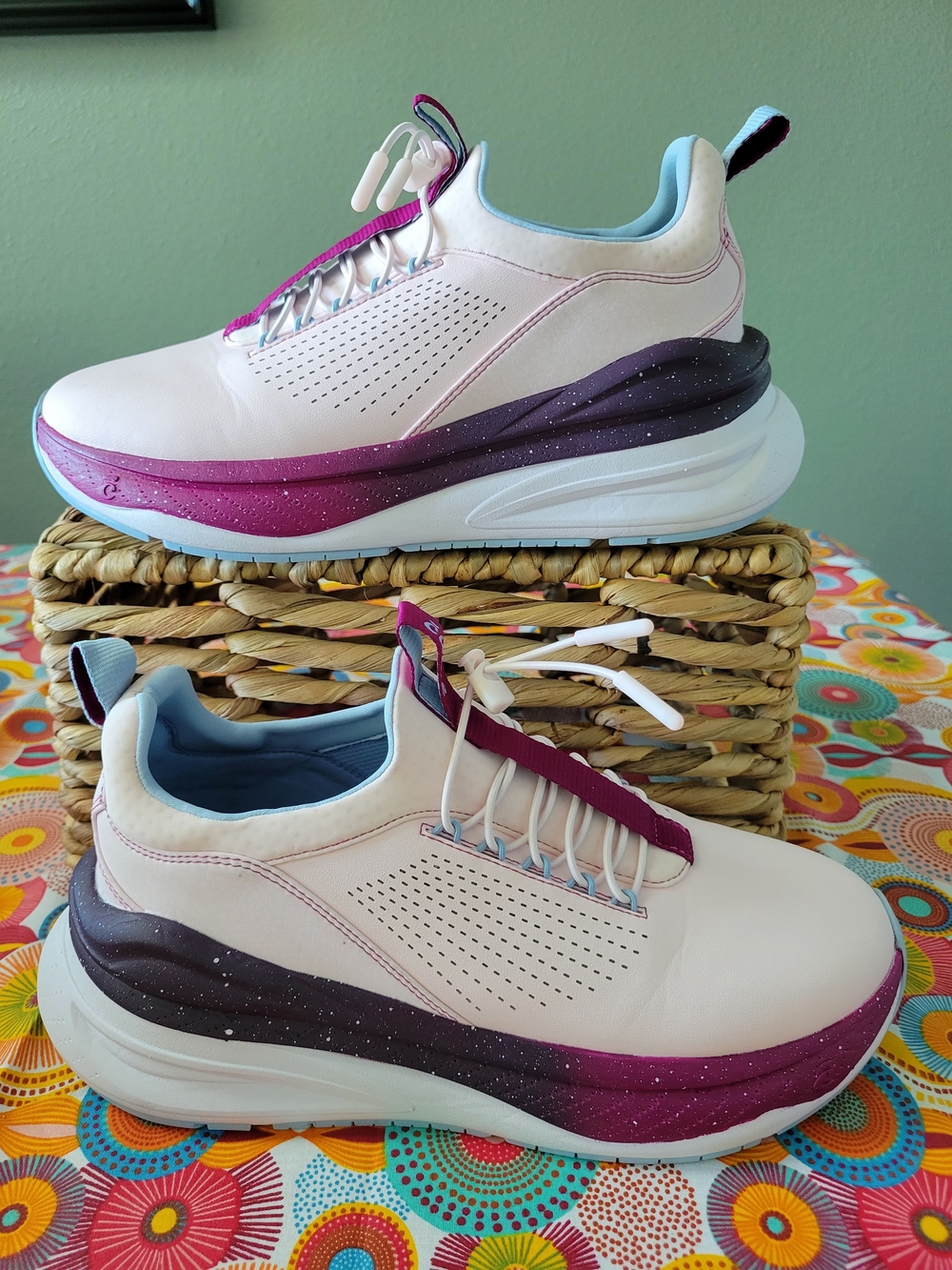 Clove Women's Forte Shoes Sneakers Light Pink / Plum / Sky Size 8.5